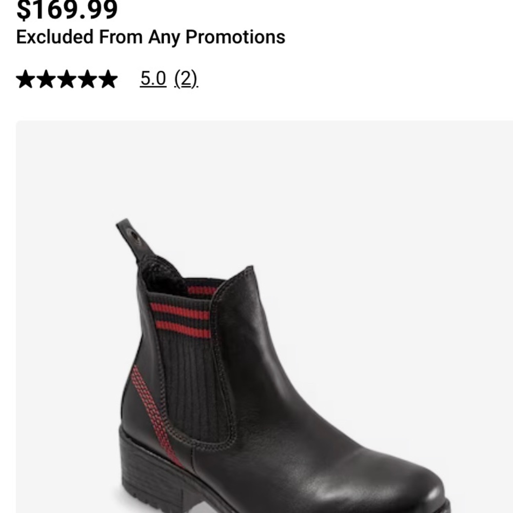 NIB -Bueno Florida Chelsea boot black leather boots size 10/42